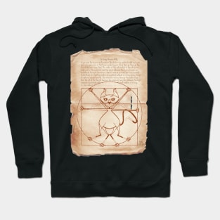 KINKY KITTY - The Kinky Vitruvian Kitty Hoodie